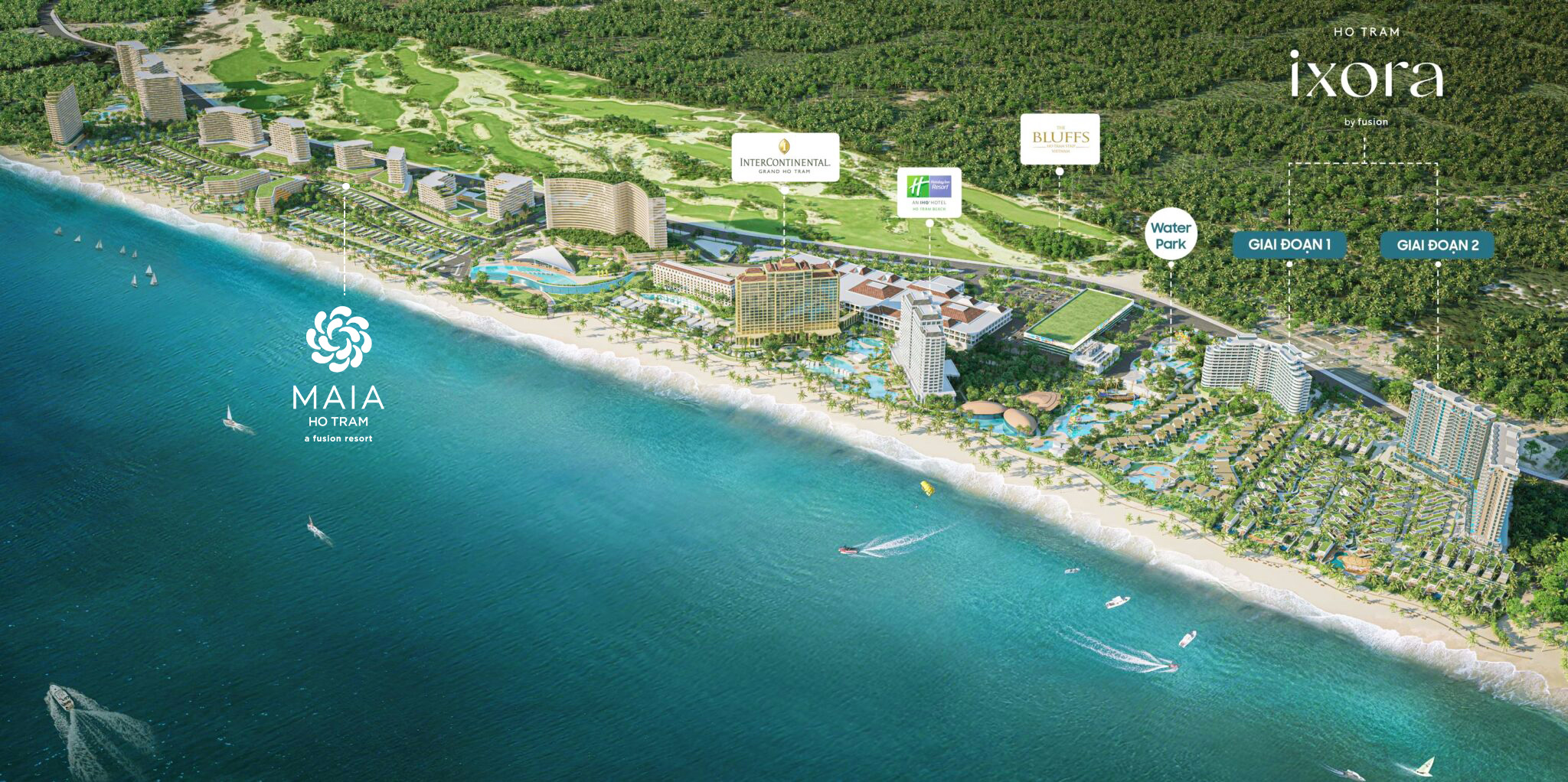 Phối cảnh tổng quan dự án Maia Resort Hồ Tràm